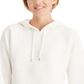 ID Ideology Women's Zip Hem Hoodie White Size Small