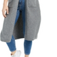 Bar III Women's Open Front Duster Cardigan Gray Size Medium
