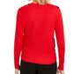 Charter Club Women's Floral Applique Mesh Front Cardigan  Red Size Petite L