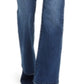 INC International Concepts Women's High Rise Curvy Fit Button Fly Bootcut Jeans Blue Size 2