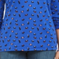 Karen Scott Women's Long Sleeve Turtleneck Printed Top Blue Size XX-Large