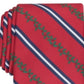 Club Room Men's Classic Holly Stripe Tie Red Size Regular