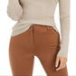 Style & Co Women's Ribbed Turtleneck Sweater Brown Size Small