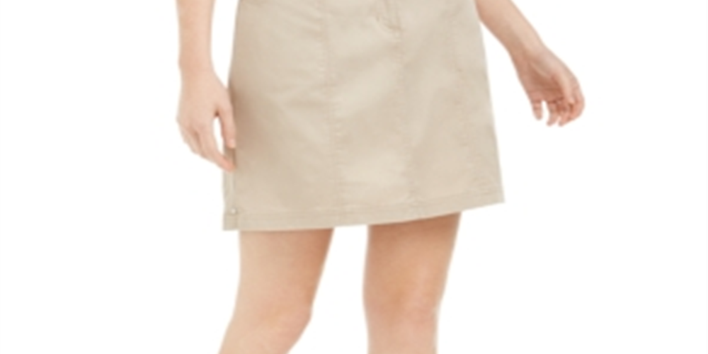 Karen Scott Women's Woven Skort Brown Size 6