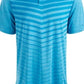 Attack Life By Greg Norman Men's Ombre Chevron Jacquard Polo Shirt Blue Size L