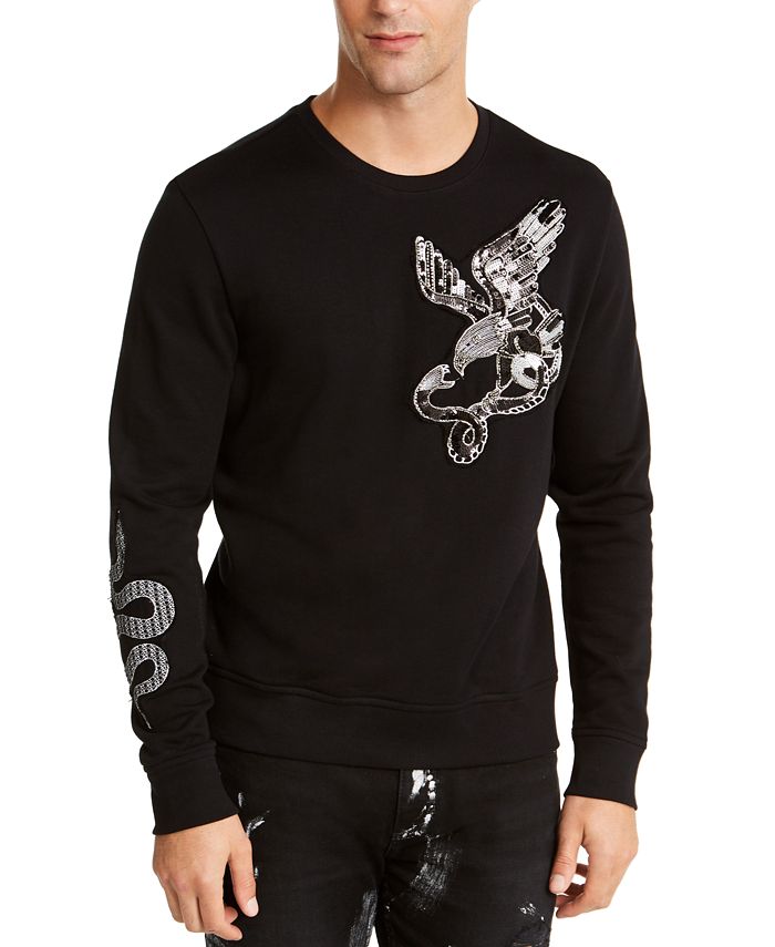 INC International Concepts Men's Six Pack Graphic Sweatshirt Black Size Large