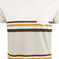 American Rag Men's Explorer Stripe V Neck T-Shirt Beige Size Small
