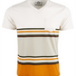 American Rag Men's Explorer Stripe V Neck T-Shirt Gray Size XX-Large