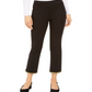 Alfani Petite Women's Metallic Hem Ankle Pants Black Size 6Petite