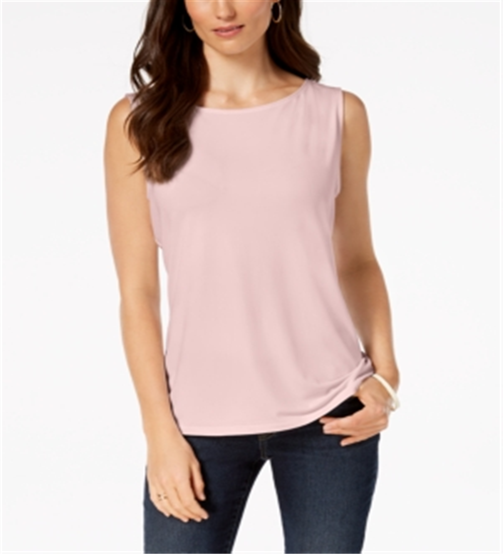 Charter Club Women's Boat Neckline Top Pink Size Large