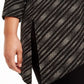 Jm Collection Women's Plus Size Asymmetrical Metallic Top