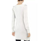 INC International Concepts Women's Puff Sleeve Sweater Tunic White Size Small