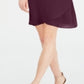 JM Collection Women's Tie Sleeve Necklace Dress Wine Size Petite XL