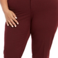 Charter Club Women's Plus Slim Leg Ankle Pants Red Size 28W