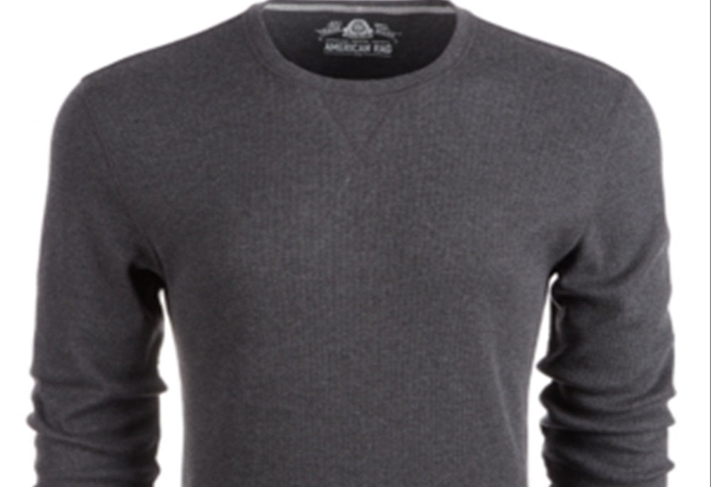 American Rag Men's Thermal Shirt Gray Size Small