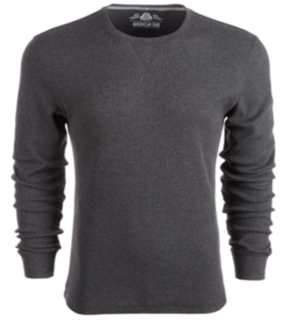 American Rag Men's Thermal Shirt Gray Size Small