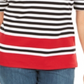 Karen Scott Women's Striped Boat Neck Top Red Size Large