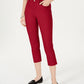Charter Club Women's Tummy Control Bristol Capri Jeans Red Size 14 Petite