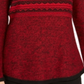 Style & Co Women's Cowl Neck Printed Sweater Red Size Small