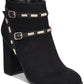 Thalia Sodi Women's Terrie Suede Closed Toe Ankle Fashion Boots Black Size 9 M