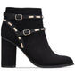 Thalia Sodi Women's Terrie Suede Closed Toe Ankle Fashion Boots Black Size 9 M