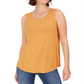 Style & Co Women's Swing Fit Tank Top Yellow Size Small