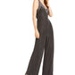 Bar III Women's Sleeveless V Neck Tank Evening Jumpsuit Black Size Medium