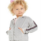Ideology Little Girl's Velour Zip Up Hoodie Gray Size 6