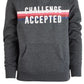 ID Ideology Big Girl's Graphic Print Hoodie Gray Size Small