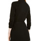 INC International Concepts Women's Grommeted Tie Front Cozy Sweater Black Size X-Small