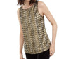 INC International Concepts Women's Gold Sequined Tank Top Size Petite-Medium