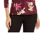 Jm Collection Women's Petite Printed Jacquard Top
