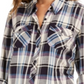 Style & Co Women's Plaid Tunic Black/Beige Size XX-Large