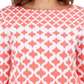 Charter Club Women's Cotton Printed Top Red Size Petite Small