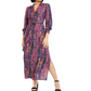 Bar III Women's Snake Print Wrap Maxi Dress Pink Size X-Small