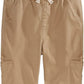 Epic Threads Big Boy's Stretch Twill Cargo Joggers Brown Size X-Large