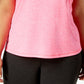 ID Ideology Women's Keyhole Back Tank Top Pink Size 4X