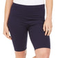 Style & Co Women's Yoga Bike Shorts Blue Size Large