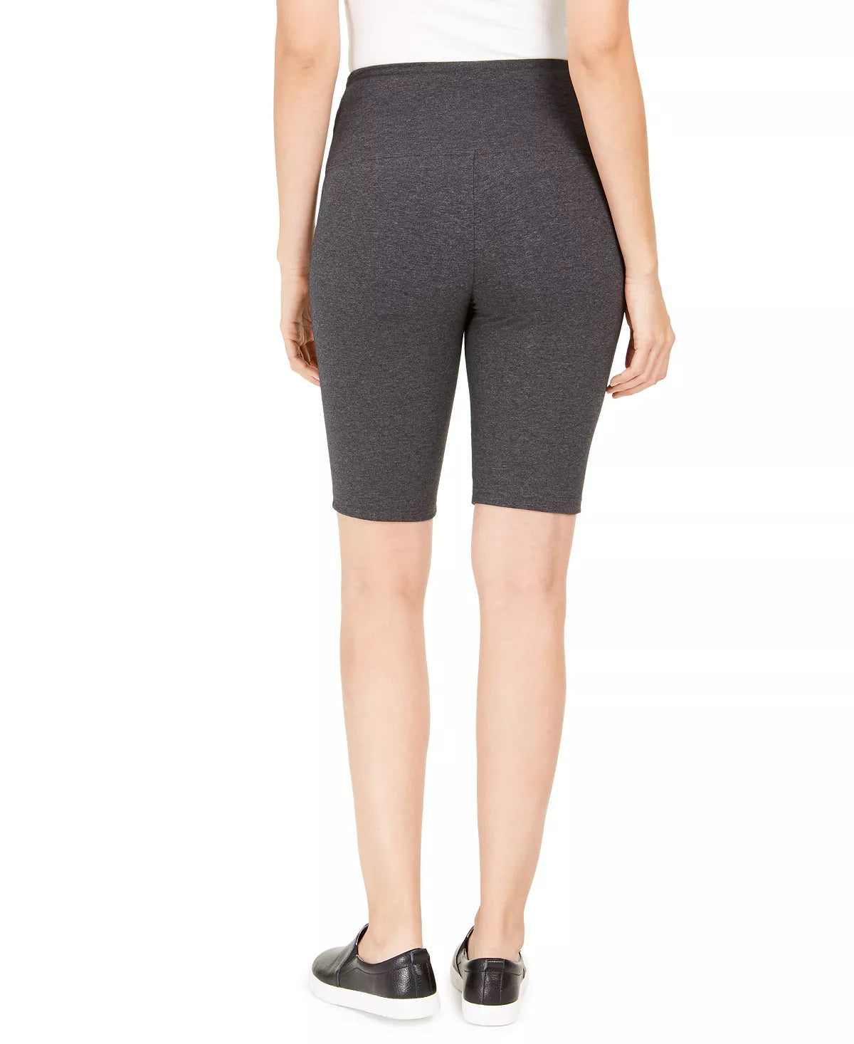 Style & Co Women's Yoga Bike Shorts Gray Size Medium