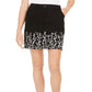 Karen Scott Women's Garden Embroidered Skort Black Size 6