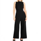 Alfani Women's Sleeveless Mock Wide Leg Evening Jumpsuit Black Size Large
