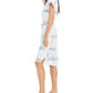 INC International Concepts Women's Tie Dye Scoop Neck Dress Blue Size X-Large
