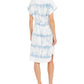 INC International Concepts Women's Tie Dye Scoop Neck Dress Blue Size X-Large