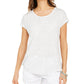 Style & Co Women's Printed Graphic Top Gray Size X-Large