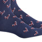 BAR III Women's Navy Pink Arch Support Crew Socks