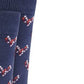 BAR III Women's Navy Pink Arch Support Crew Socks