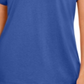 Karen Scott Women's Keyhole T-Shirt Blue Size Medium