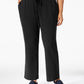 Karen Scott Women's Drawstring Waist Soft Pants Black Size 3X