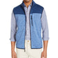 Club Room Men's Colorblock Fleece Sweater Vest Blue Size Large
