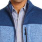 Club Room Men's Colorblock Fleece Sweater Vest Blue Size Large